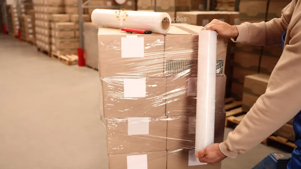 filme stretch convencional e pigmentado